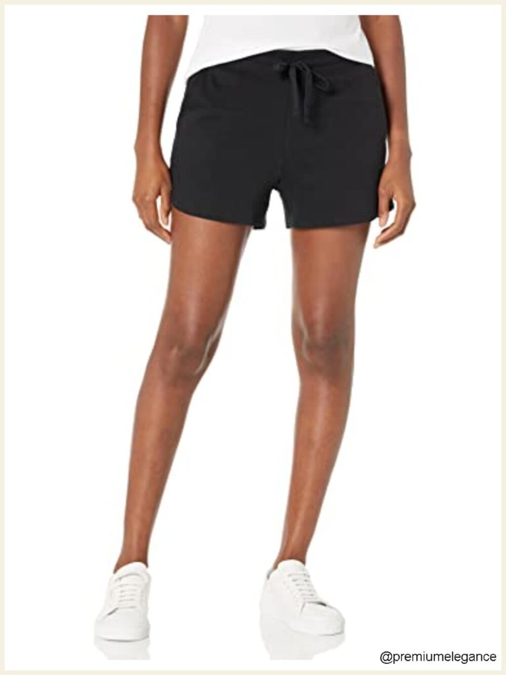 Women's Fleece Sweat Shorts with Pockets, 3.5" Inseam, Cotton Blend, Mid Rise,